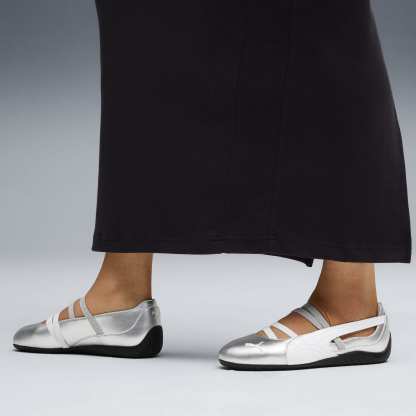 Speedcat Ballet Metallic Schuhe Damen - PUMA Silver-PUMA White