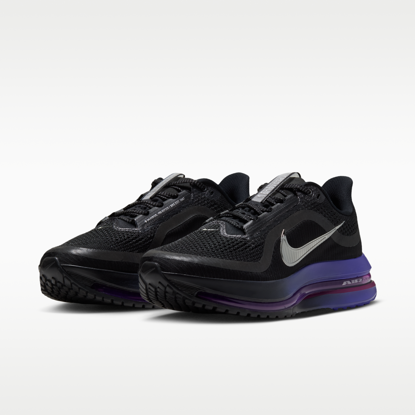 Nike Pegasus Premium - Μαύρο/Dark Concord/True Berry/Metallic Silver - 5