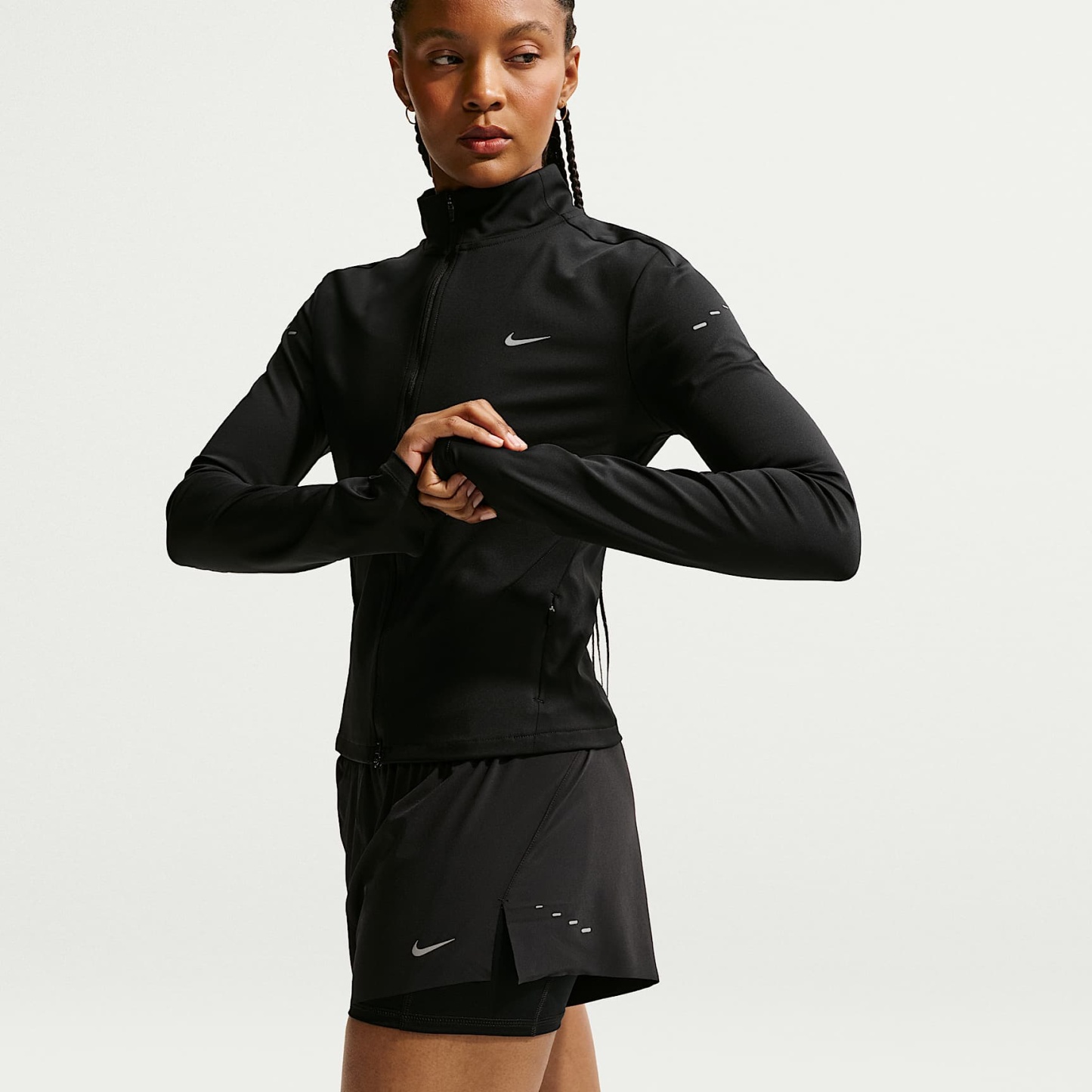 Nike Swift - Nike Swft Dri-FIT 2-in-1-Laufshorts mit mittelhohem Bund (Damen)