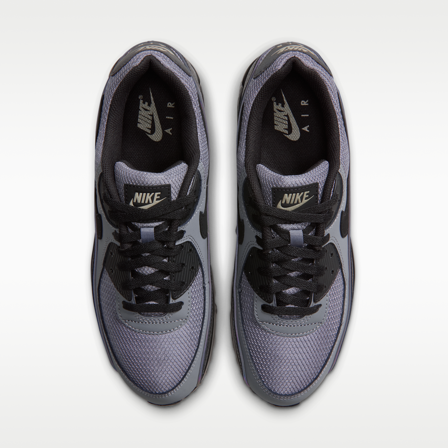 Nike Air Max 90 - Cool Grey/Light Army/Μαύρο - 4