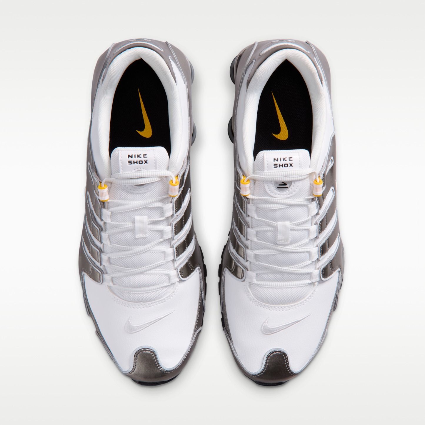Nike Shox NZ - Summit White/Metallic Pewter/University Gold/Summit White - 4