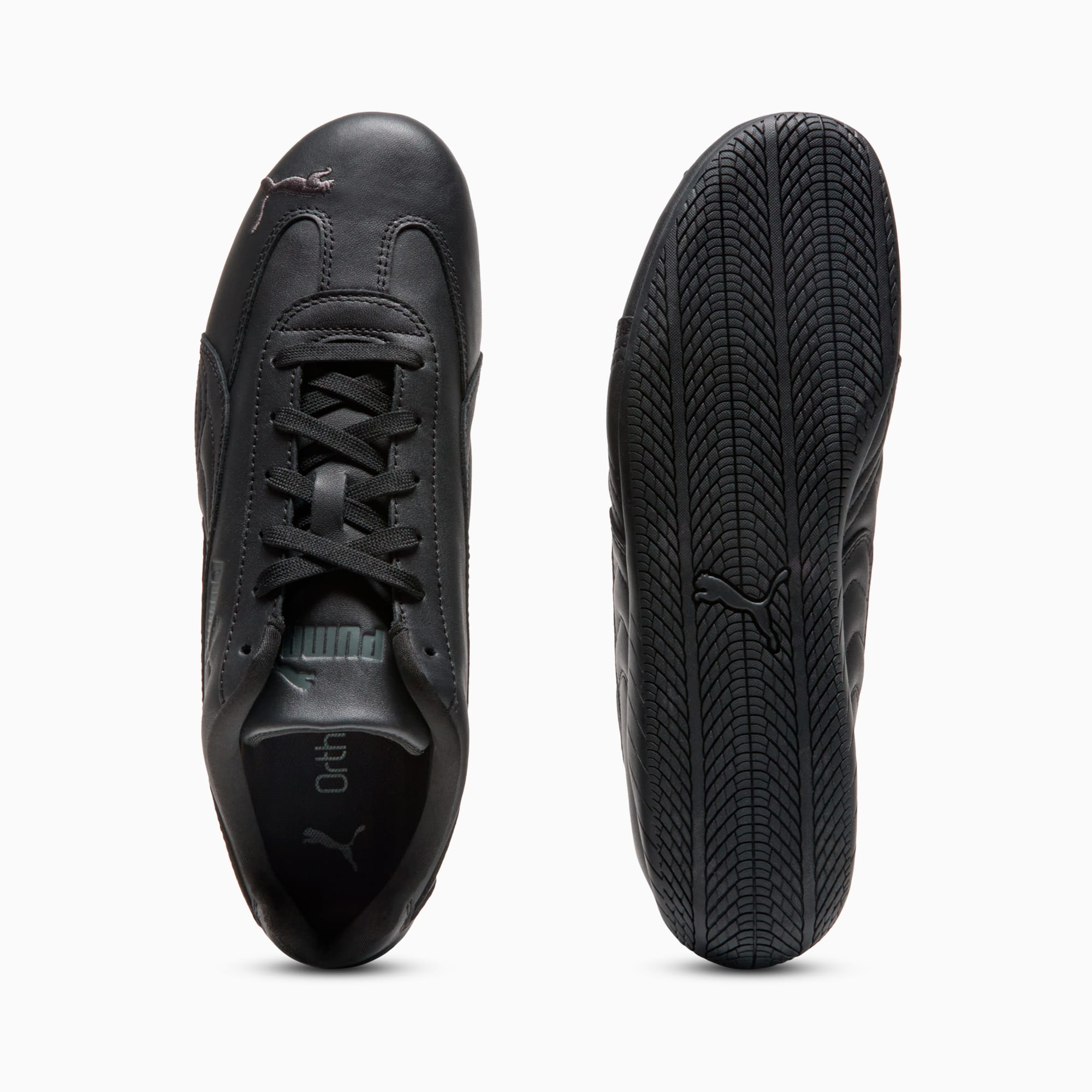 Speedcat Full Leather Sneakers Unisex - PUMA Black-Shadow Gray