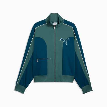 T7 Love Of The Cat Relaxed Trainingsjacke Herren - Midnight Petrol-Herb Garden