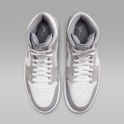 Air Jordan 1 Mid SE - Summit White/Wolf Grey/Pure Platinum - 4