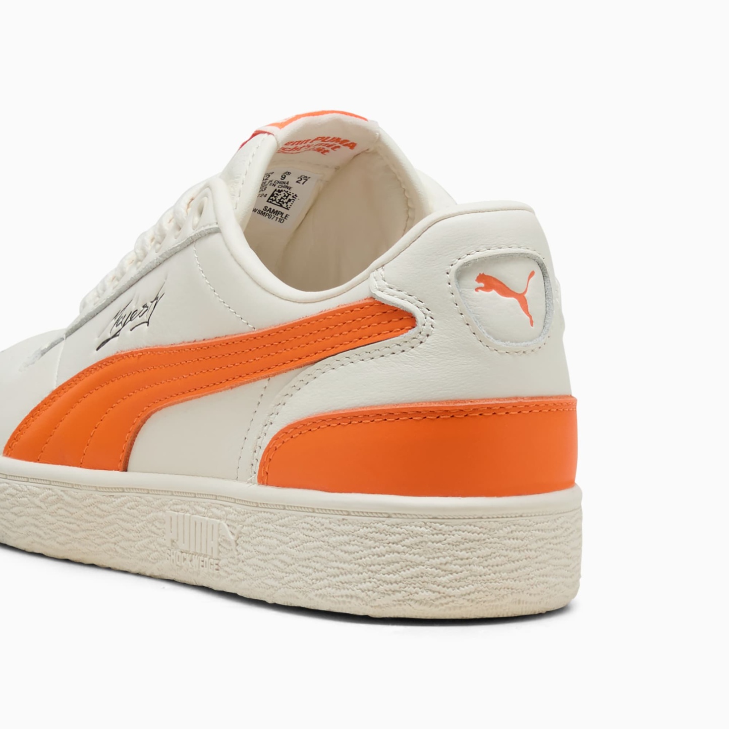 Majesty Sneakers Unisex - Warm White-Orange Poppy