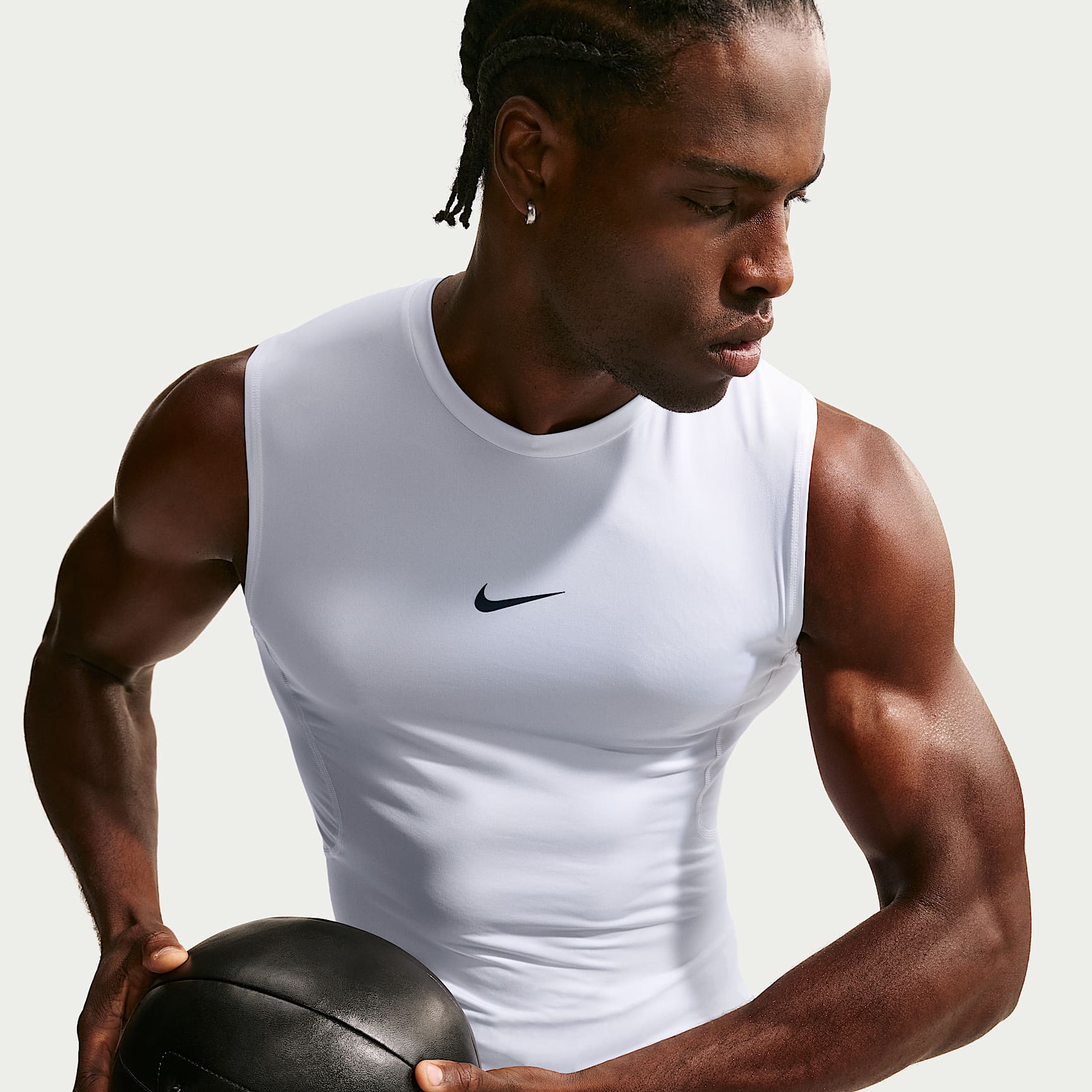 Nike Pro - Nike Pro ärmelloses Dri-FIT Fitnessoberteil mit enger Passform für Herren
