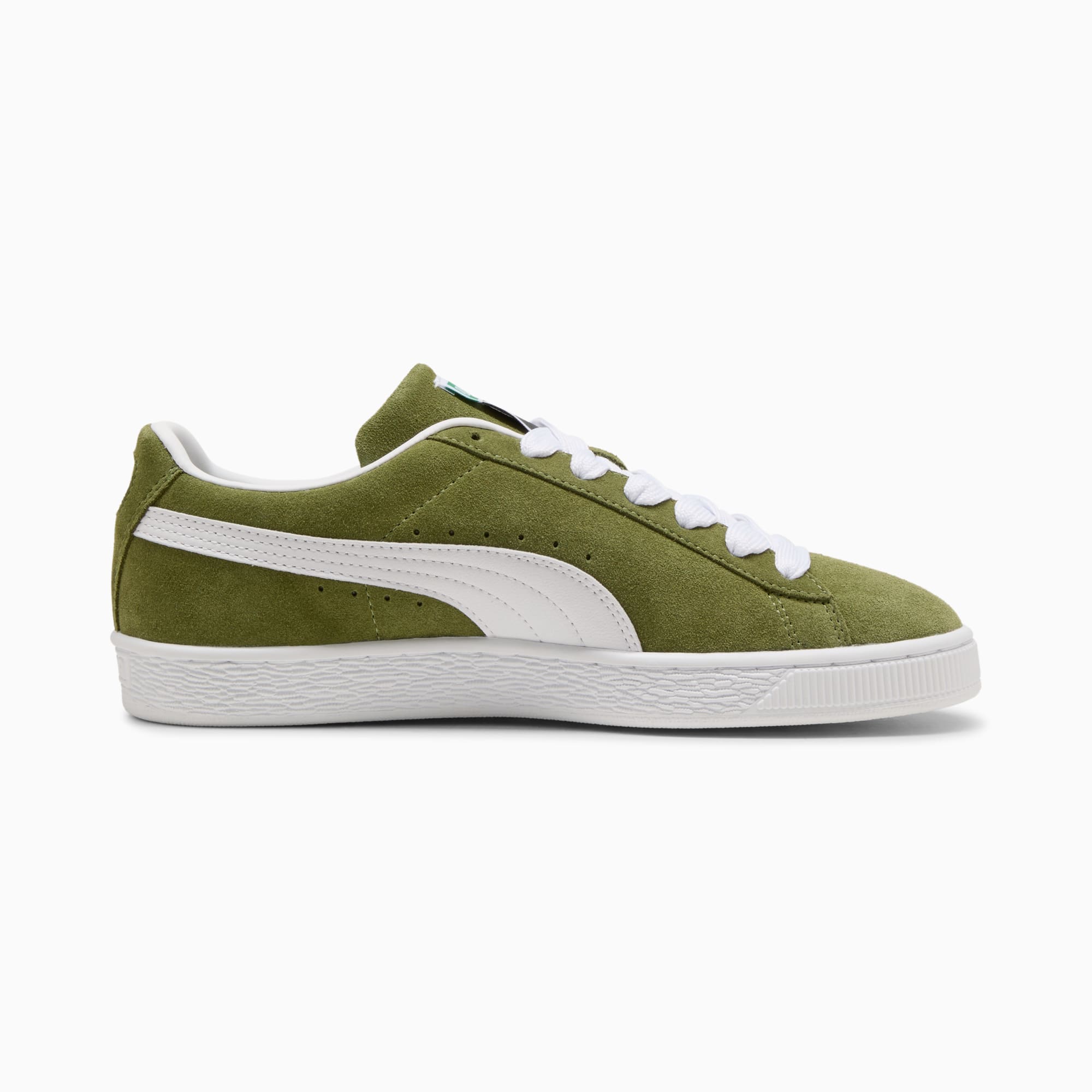Suede Classic Sneakers Unisex - Olive Green-PUMA White