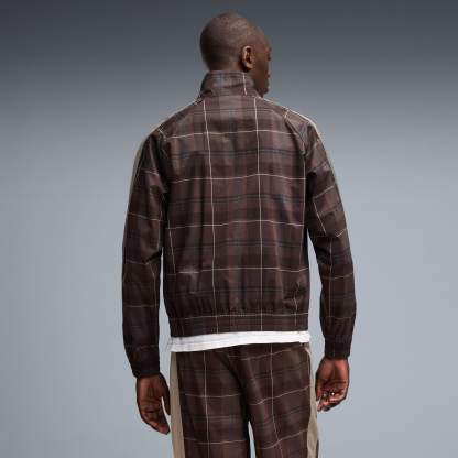 T7 Relaxed Tartan Trainingsjacke Herren - Chocolate Fondue