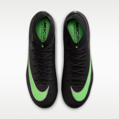 Nike Mercurial Superfly 11 Academy - Μαύρο/Μαύρο/Illusion Green (IO1496-001) - 4