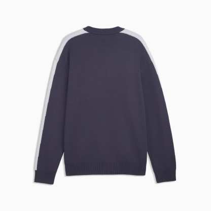 T7 Relaxed Strickpullover Unisex - Inky Depths-Créme De Mint