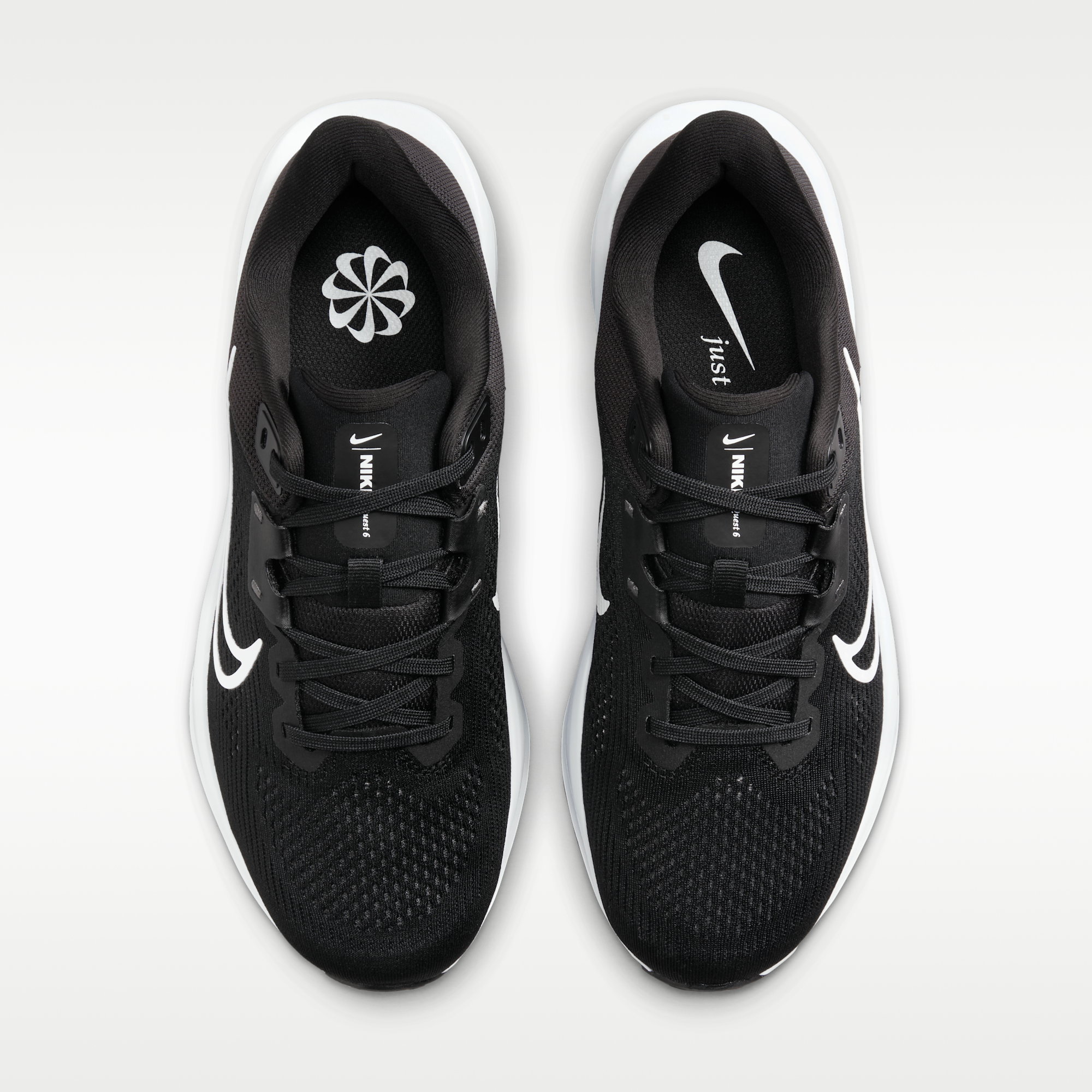 Nike Quest 6 - Μαύρο/Iron Grey/Λευκό - 4