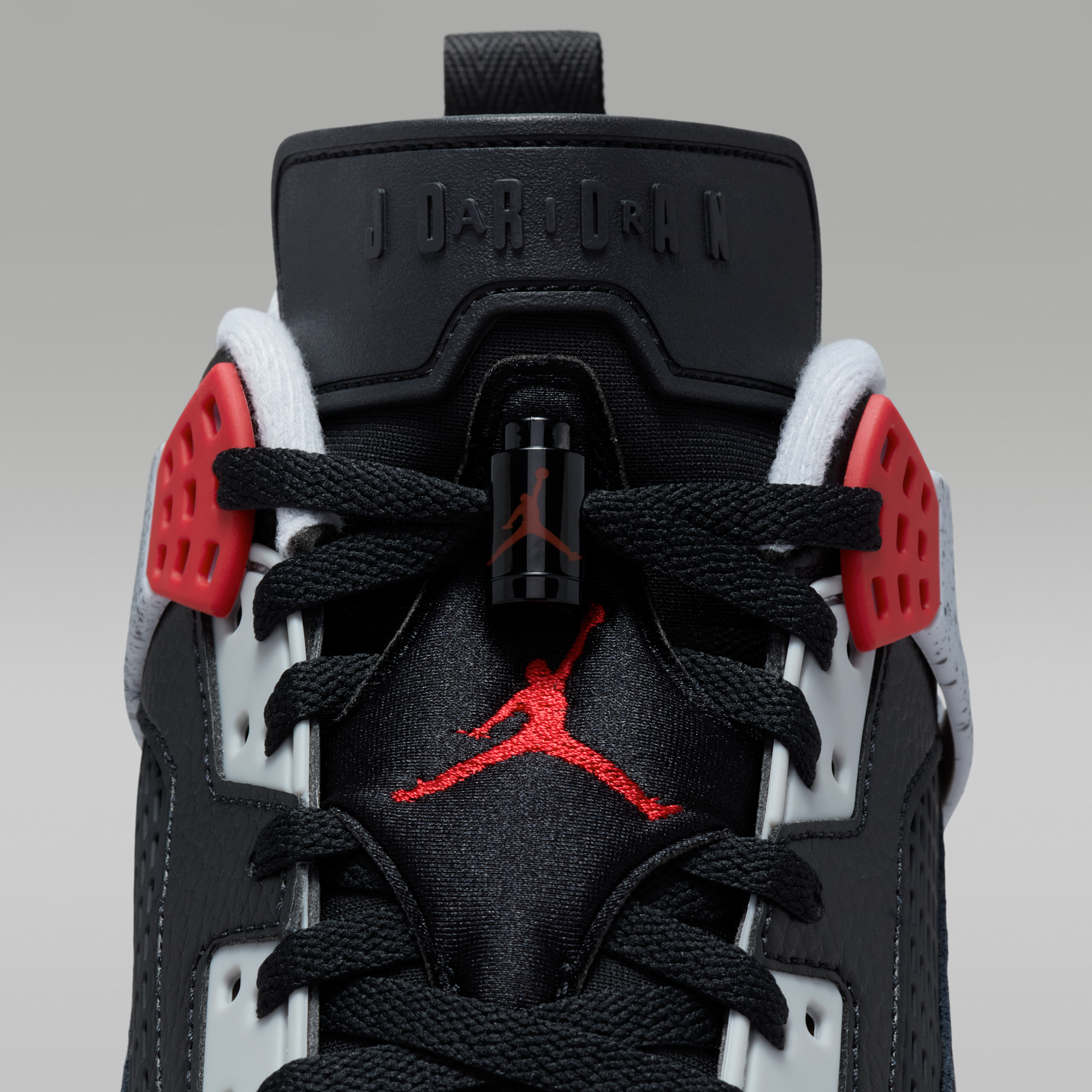 Jordan Spizike Low - Μαύρο/Wolf Grey/Λευκό/Gym Red - 9