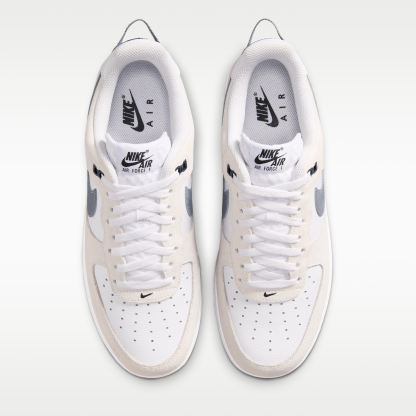 Nike Air Force 1 '07 LV8 - Λευκό/Μαύρο/Cool Grey/Metallic Cool Grey - 4