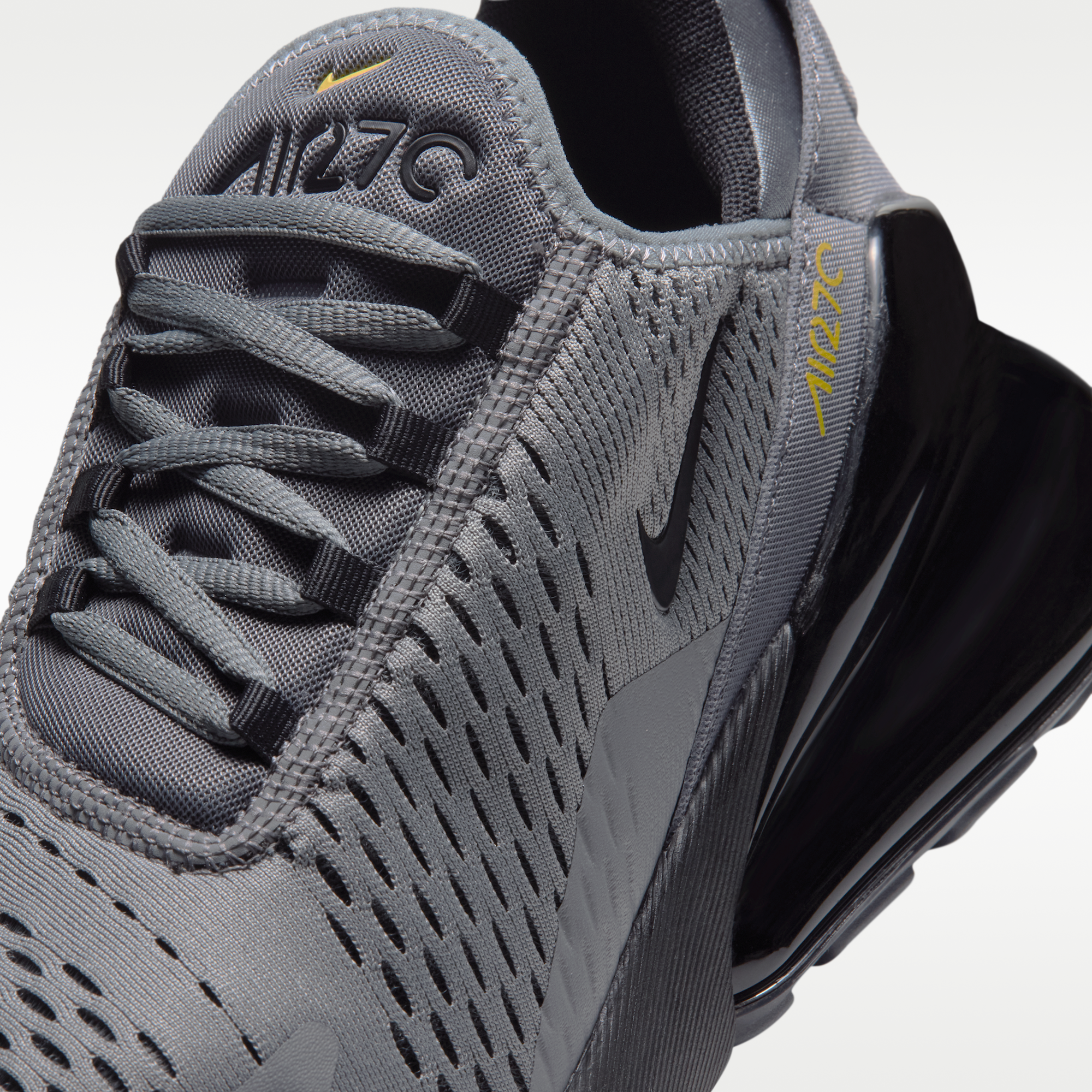 Nike Air Max 270 - Smoke Grey/Chrome Yellow/Dark Smoke Grey/Μαύρο - 7