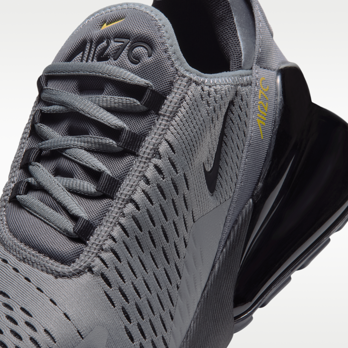 Nike Air Max 270 - Smoke Grey/Chrome Yellow/Dark Smoke Grey/Μαύρο - 7