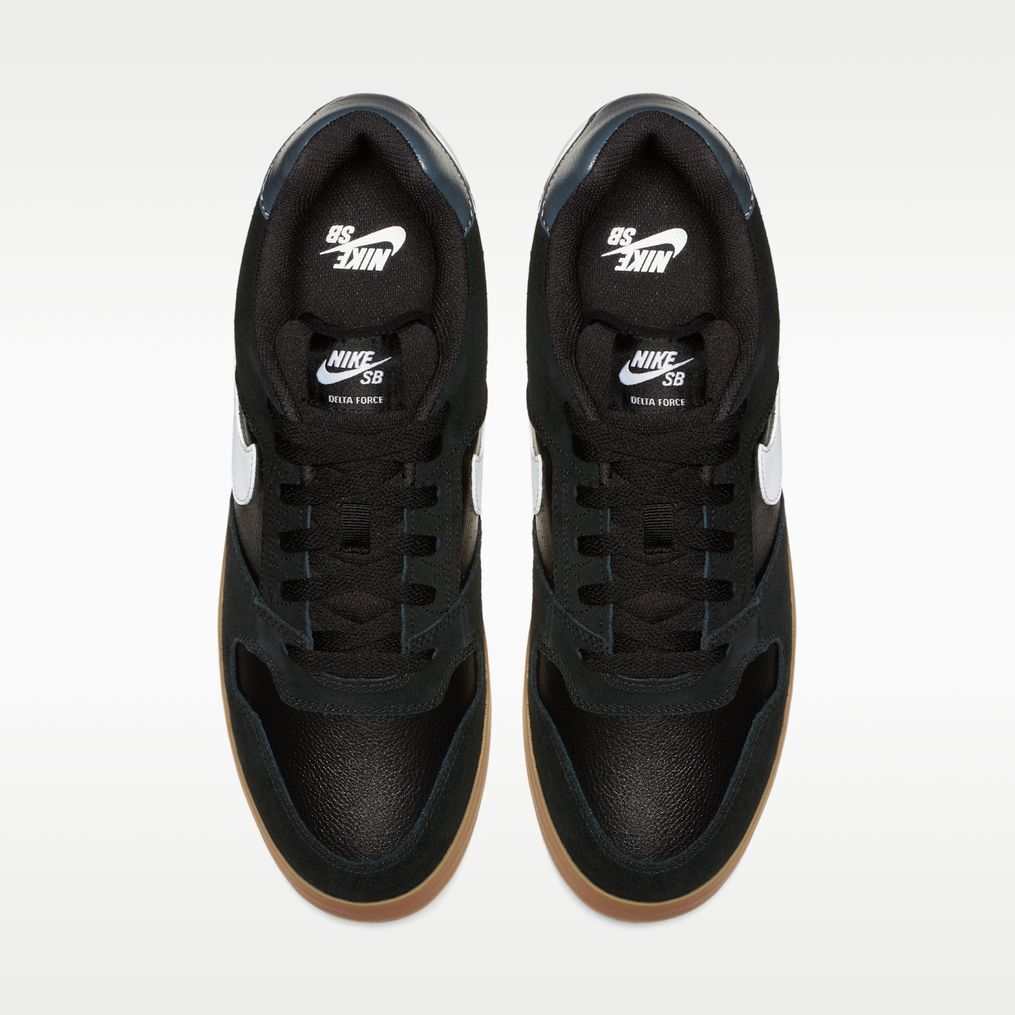 Nike SB Delta Force Vulc - Μαύρο/Gum Light Brown/Dark Grey/Λευκό - 4