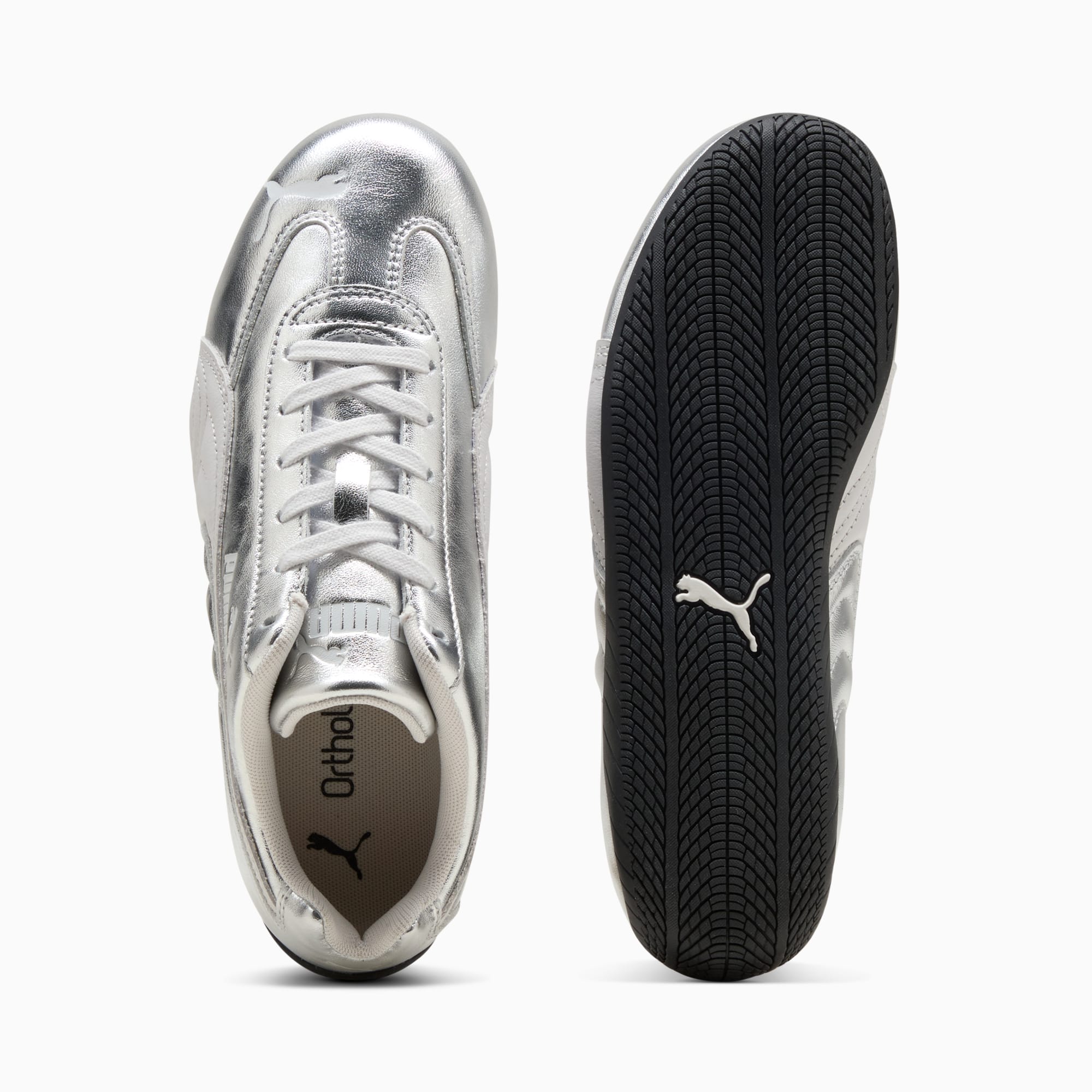 Speedcat Silver Sneakers Damen - Feather Gray-PUMA Black