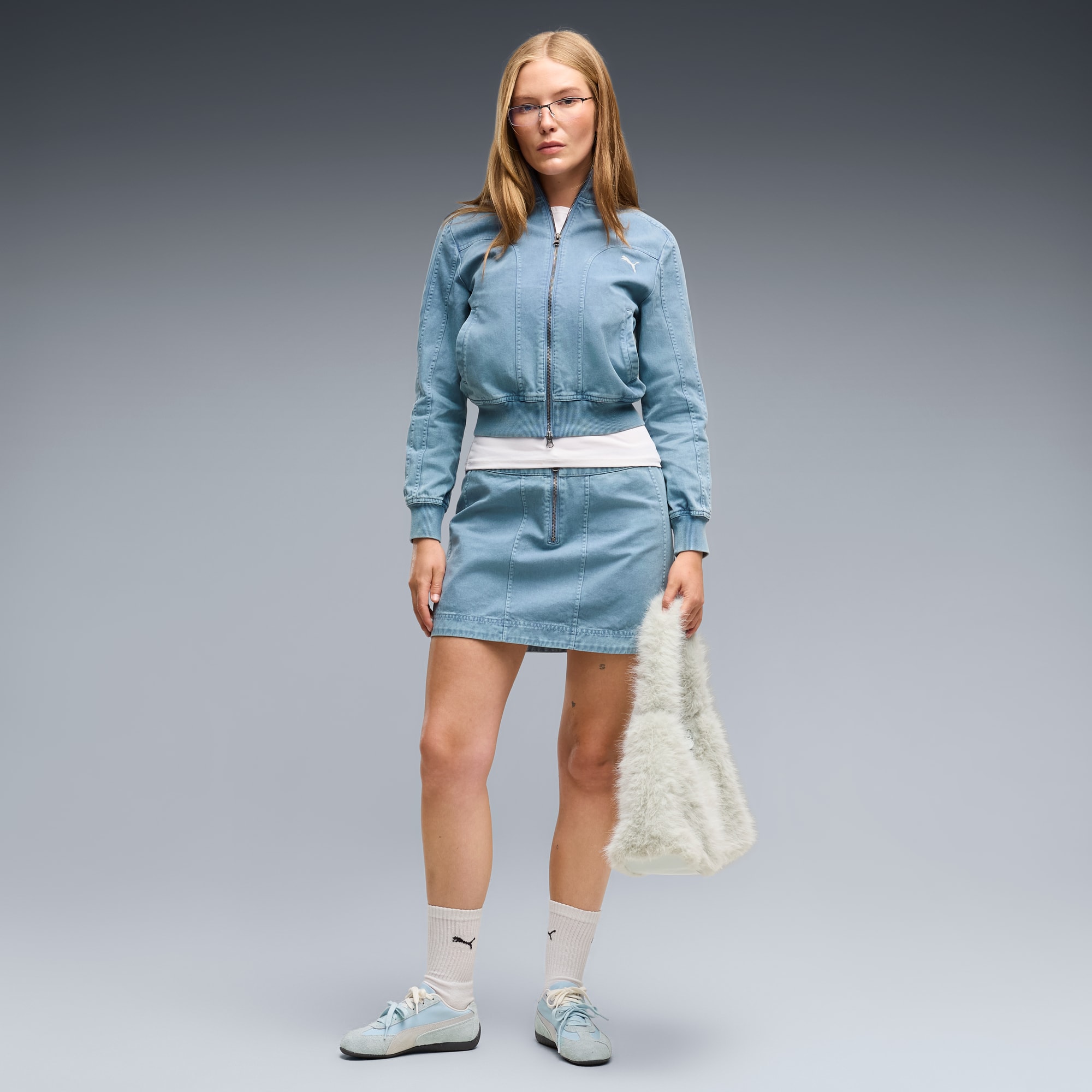 Speedcat Brushed Luxe Sneakers Damen - Aqua Glow-Moody Gray