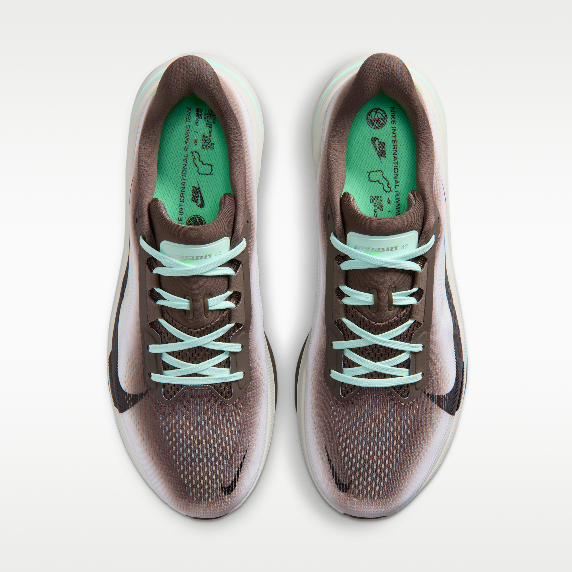 Nike Pegasus 42 - Ironstone/Sea Glass/Arctic Green/Μαύρο - 4