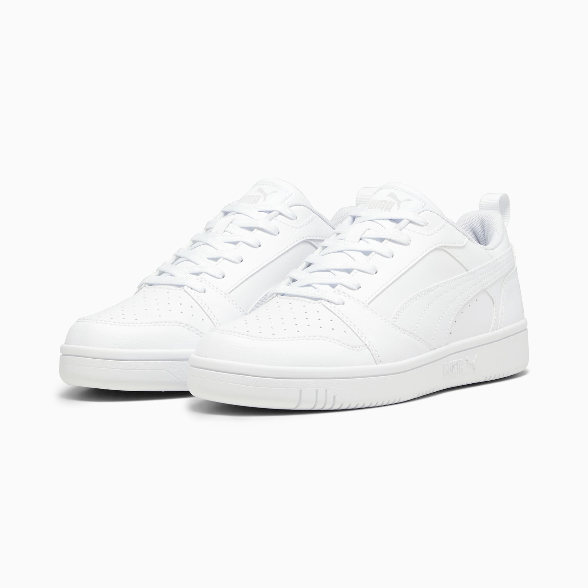 Rebound V6 Low Sneakers - PUMA White-Cool Light Gray