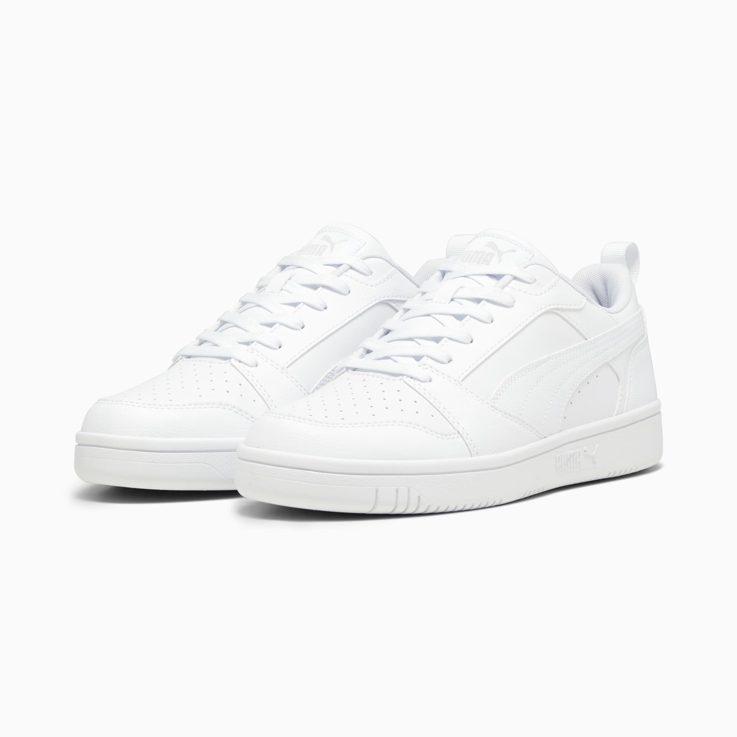 Rebound V6 Low Sneakers - PUMA White-Cool Light Gray