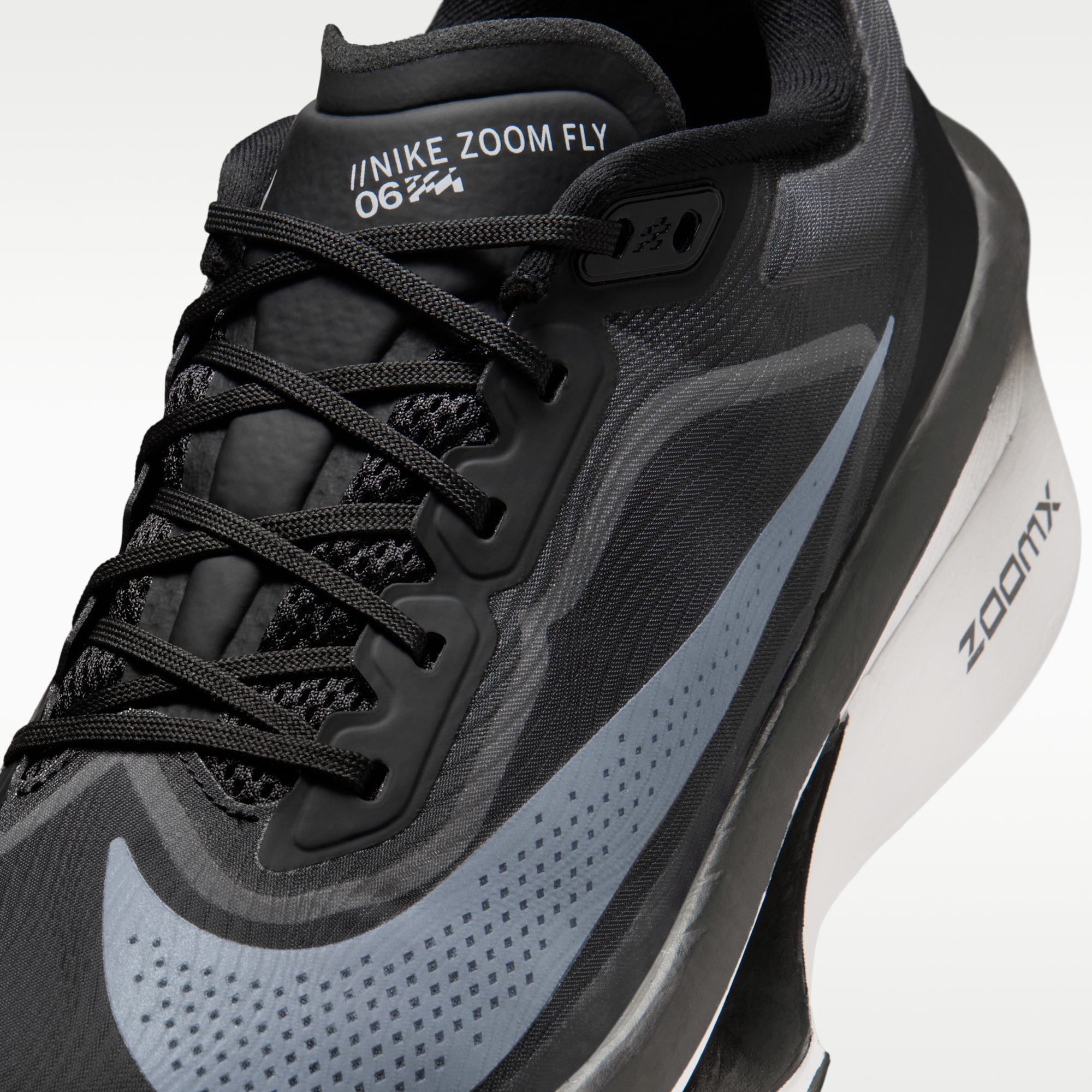 Nike Zoom Fly 6 - Μαύρο/Light Smoke Grey/Λευκό - 7