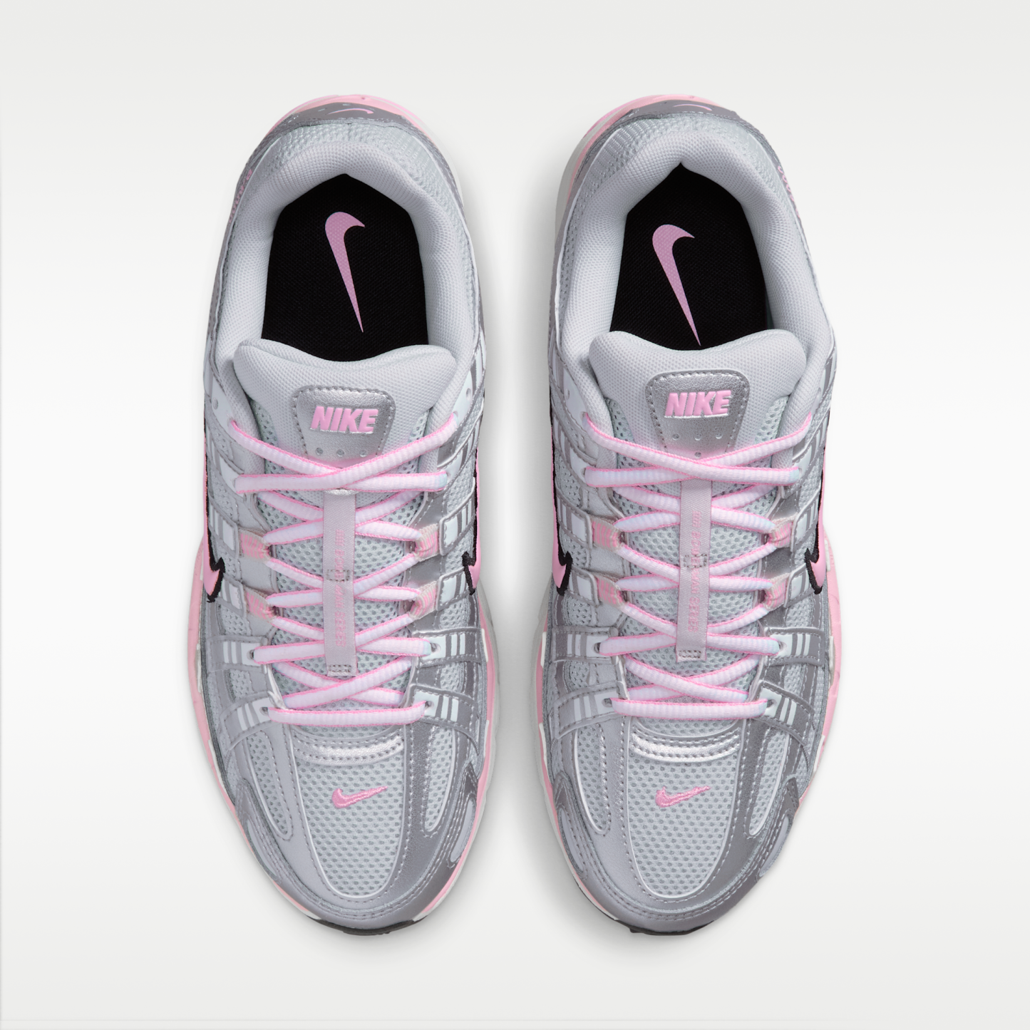 Nike P-6000 - Pure Platinum/Metallic Silver/Μαύρο/Pink Rise - 4