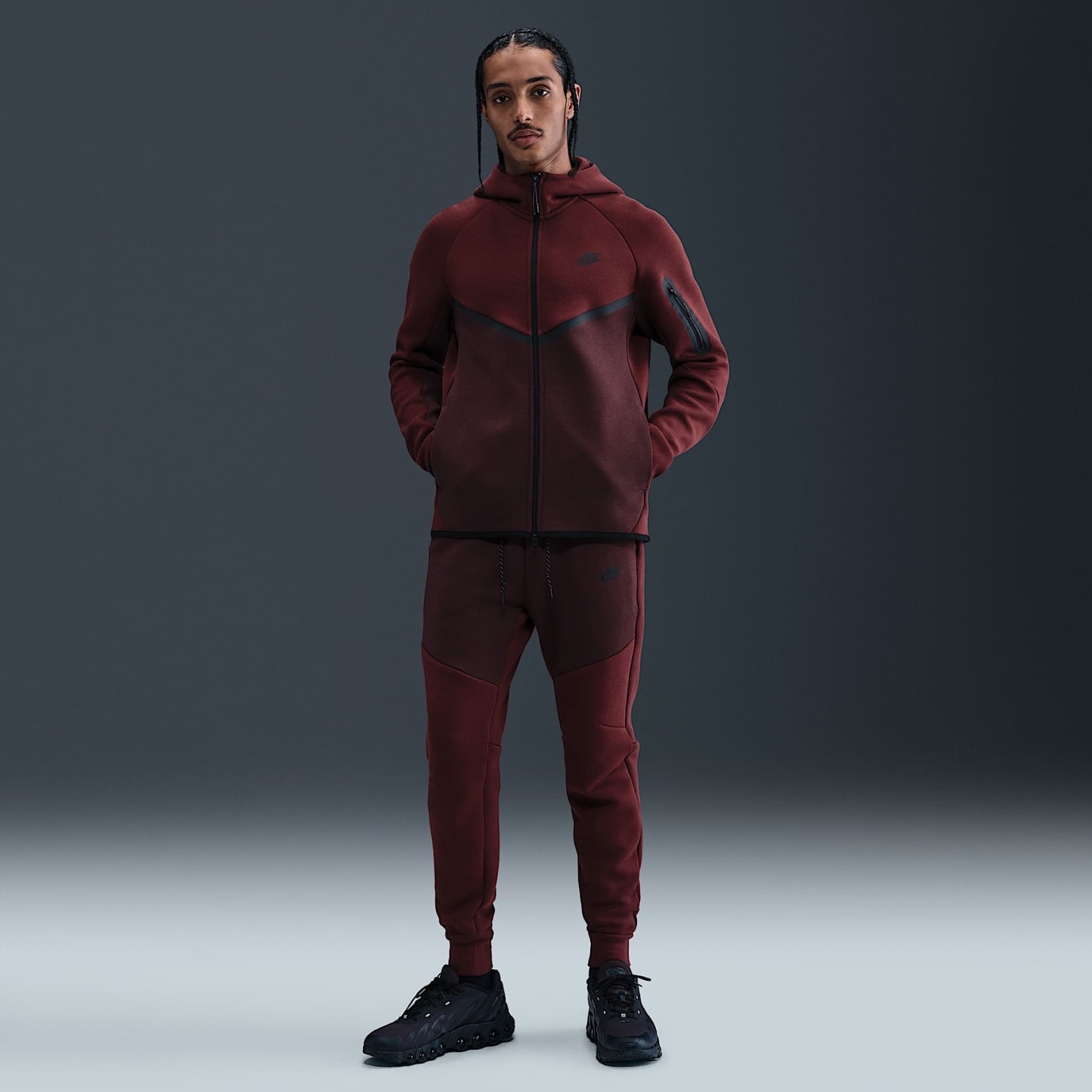 Nike Tech - Nike Tech Windrunner-Jacke aus Fleece mit durchgehendem Reißverschluss (Herren)