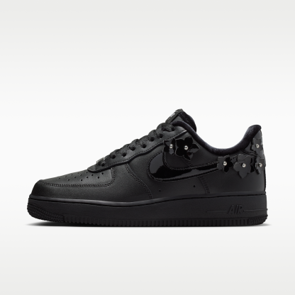 Nike Air Force 1 '07 "Florette" - Μαύρο/Off Noir/Metallic Silver/Μαύρο - 1