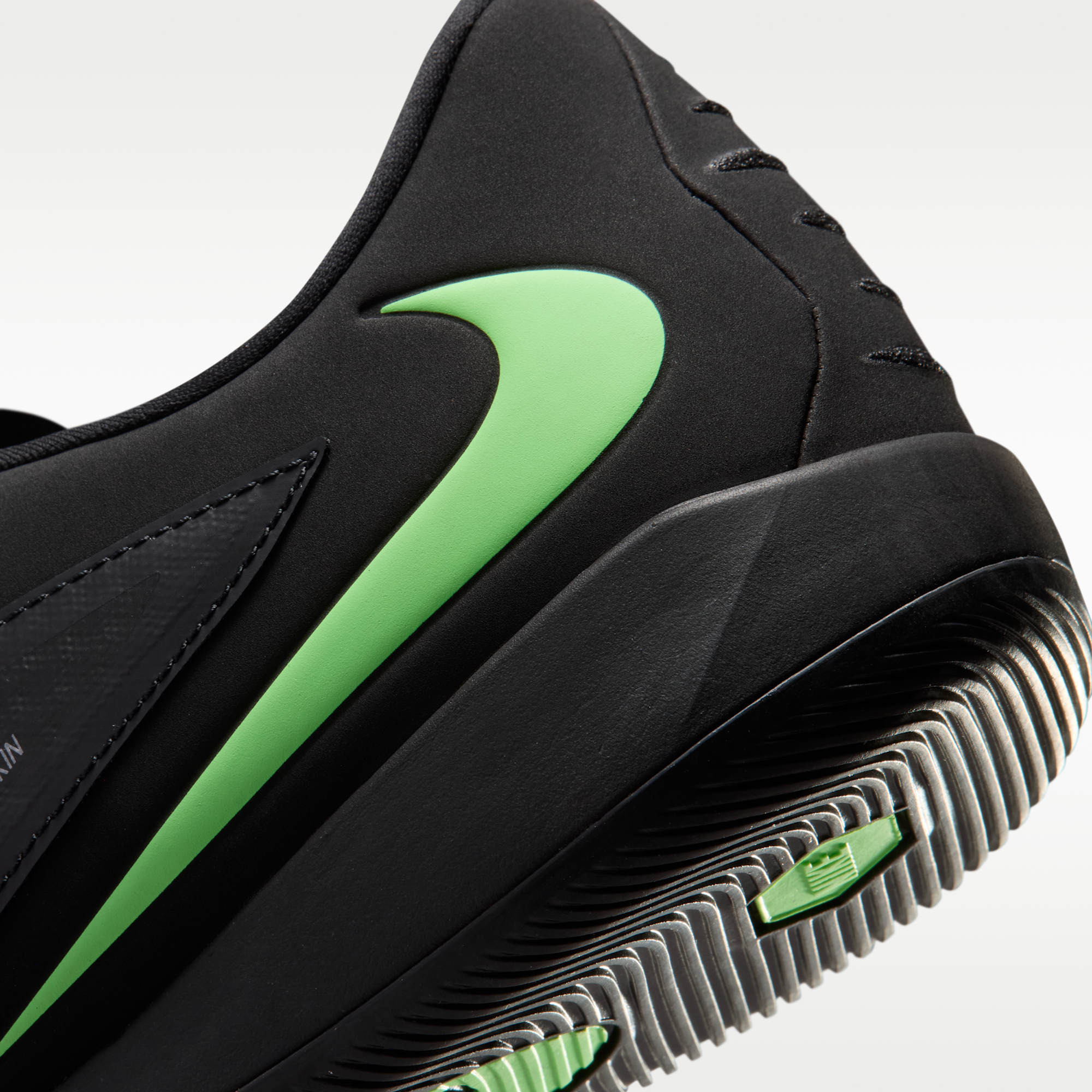 Nike Phantom 6 Low Academy - Μαύρο/Μαύρο/Illusion Green (HQ2319-001) - 8
