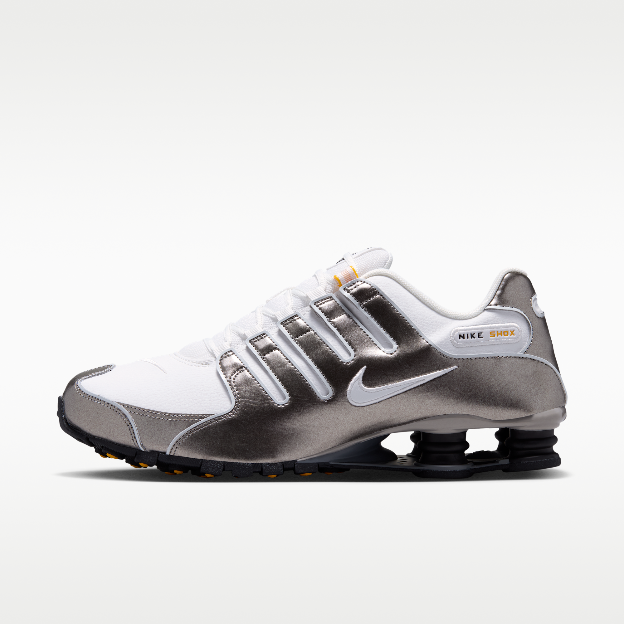 Nike Shox NZ - Summit White/Metallic Pewter/University Gold/Summit White - 1