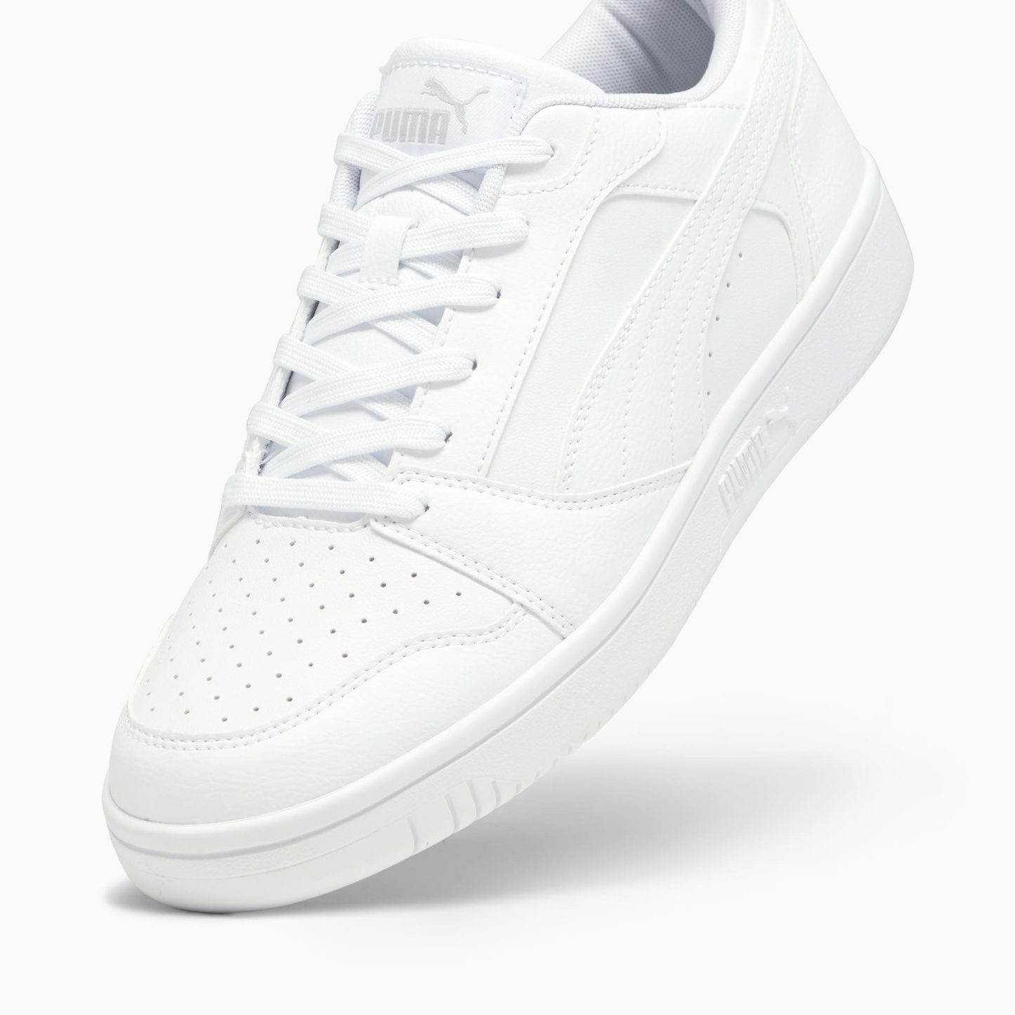 Rebound V6 Low Sneakers - PUMA White-Cool Light Gray