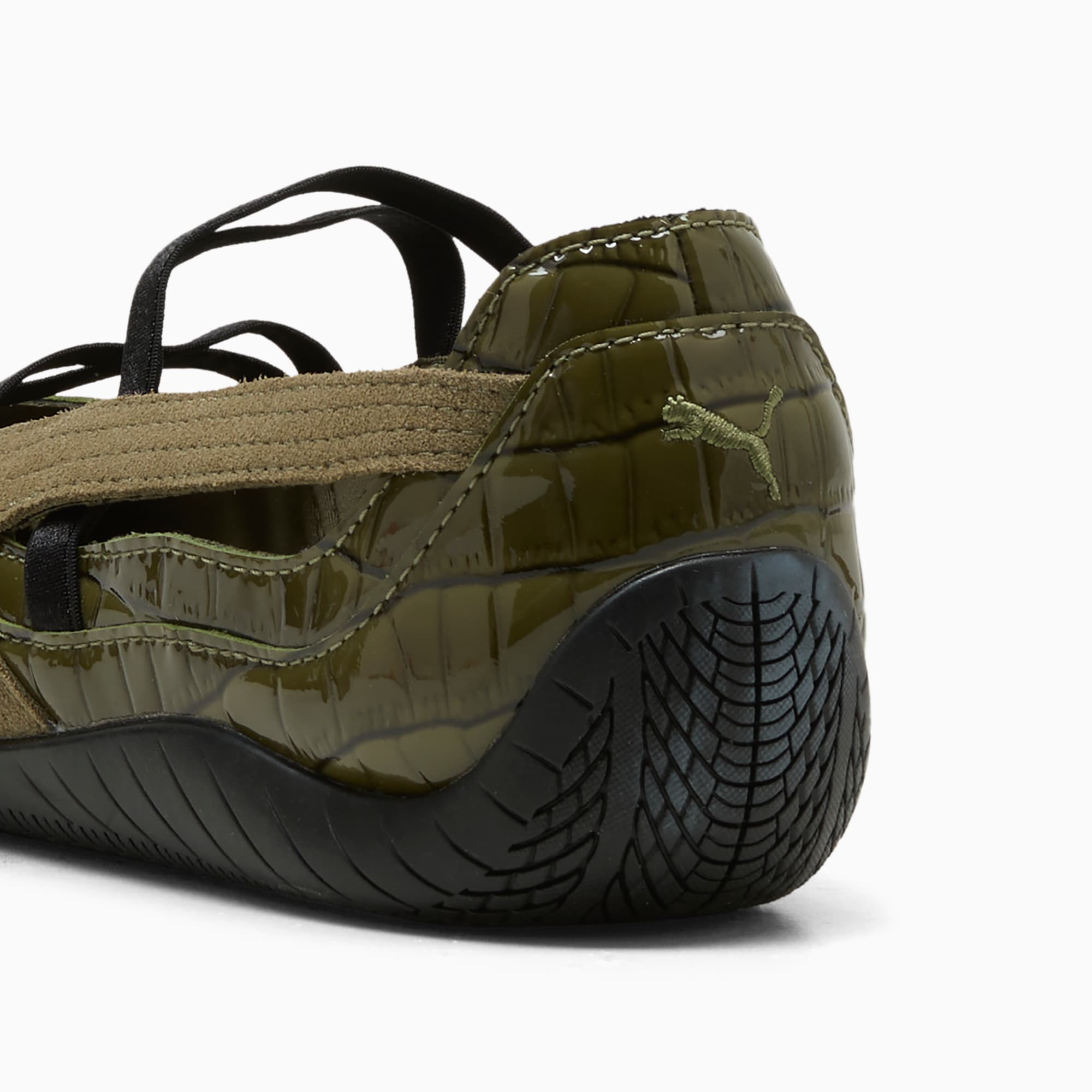 Speedcat Ballet Croc-Texture Sneakers Damen - PUMA Olive-PUMA Black