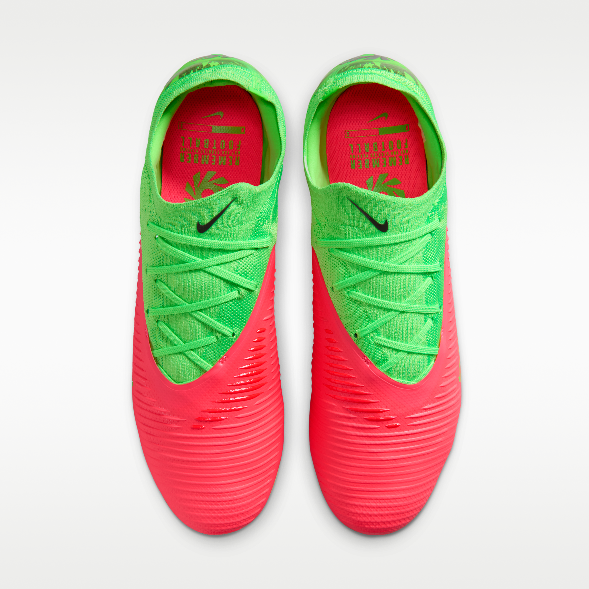 Nike Phantom 6 Low Pro "Erling Haaland" - Hot Punch/Green Strike/Μαύρο - 4