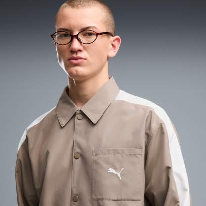 T7 Relaxed Overshirt Herren - Mouse Gray