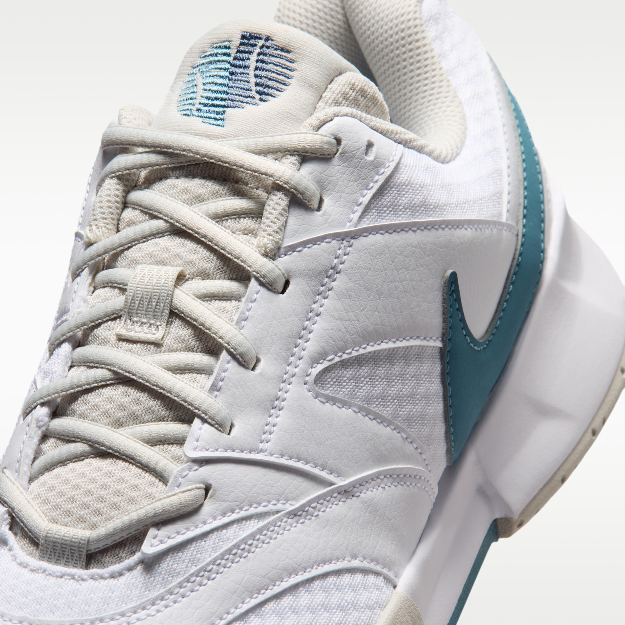 NikeCourt Lite 4 - Λευκό/Light Bone/New Slate/Smokey Blue - 7