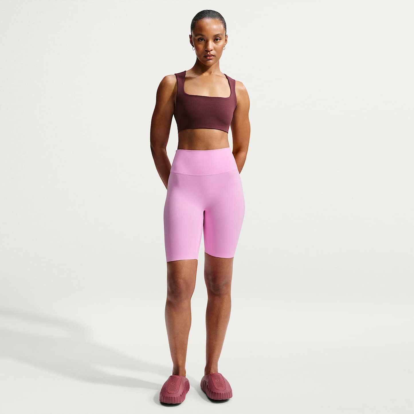 Nike Zenvy - Nike Zenvy Bike Shorts mit hohem Taillenbund (Damen, ca. 20,5 cm)
