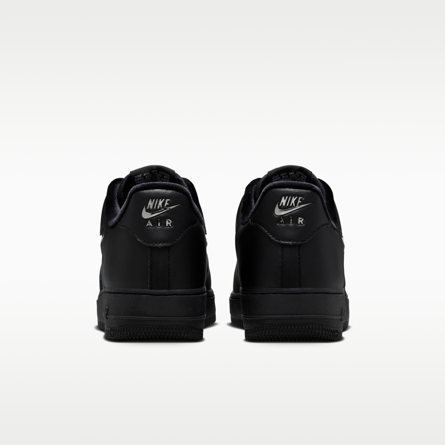 Nike Air Force 1 '07 - Μαύρο/Wolf Grey/Metallic Silver - 6