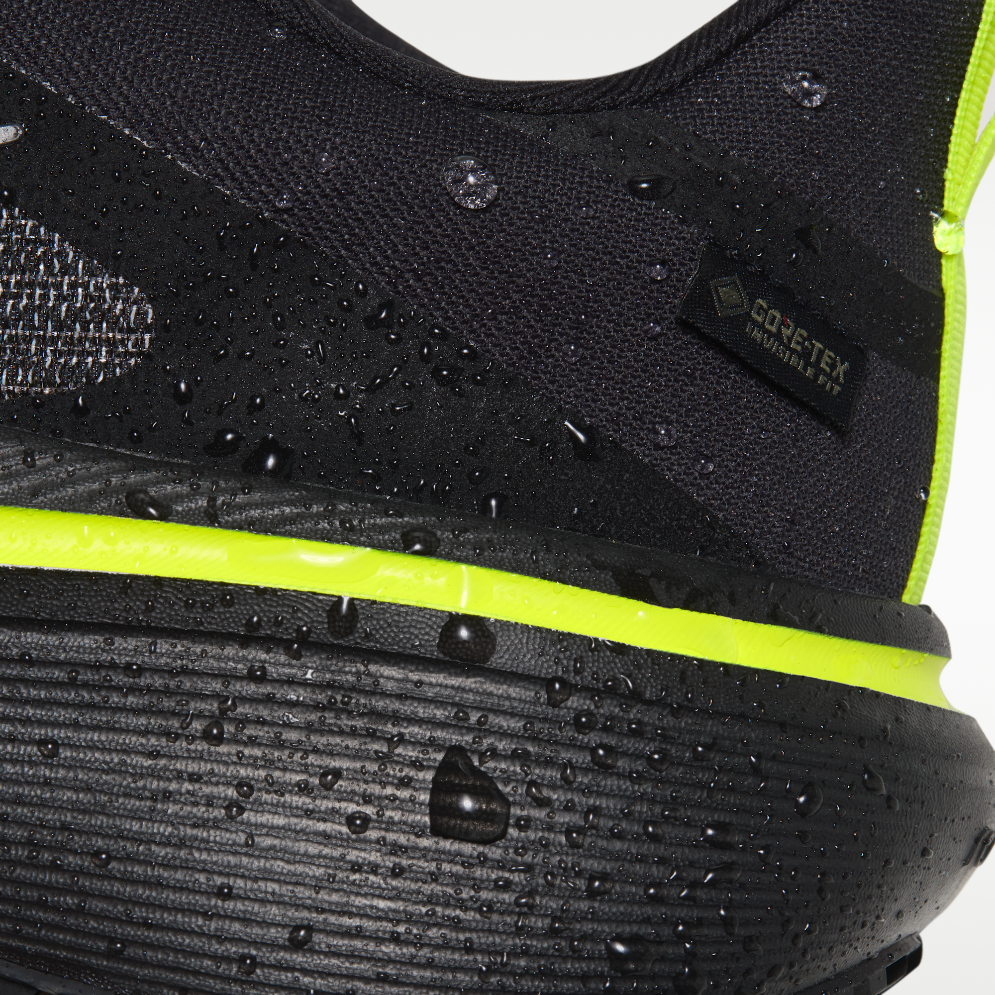 Nike Pegasus 42 GORE-TEX - Μαύρο/Lemon Venom/Metallic Dark Grey - 10