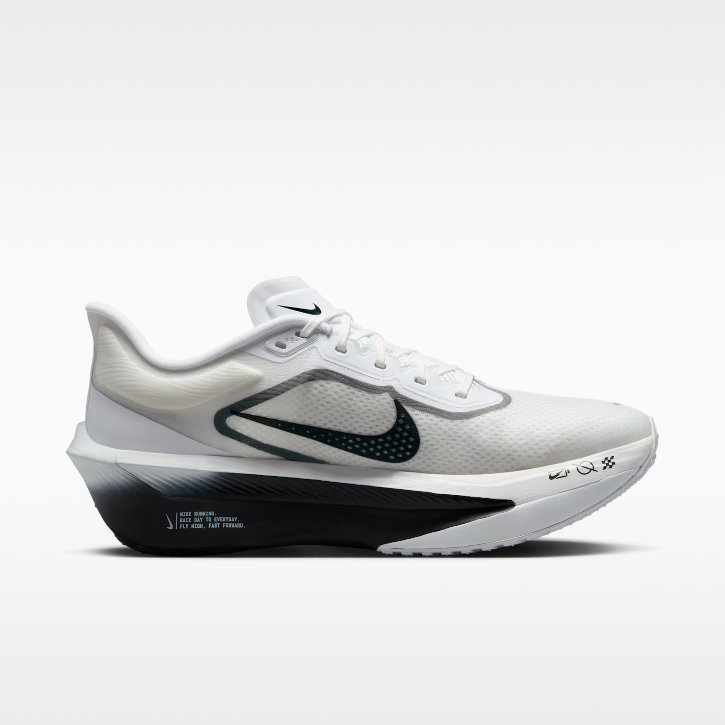Nike Zoom Fly 6 - Λευκό/Smoke Grey/Metallic Silver/Μαύρο - 3