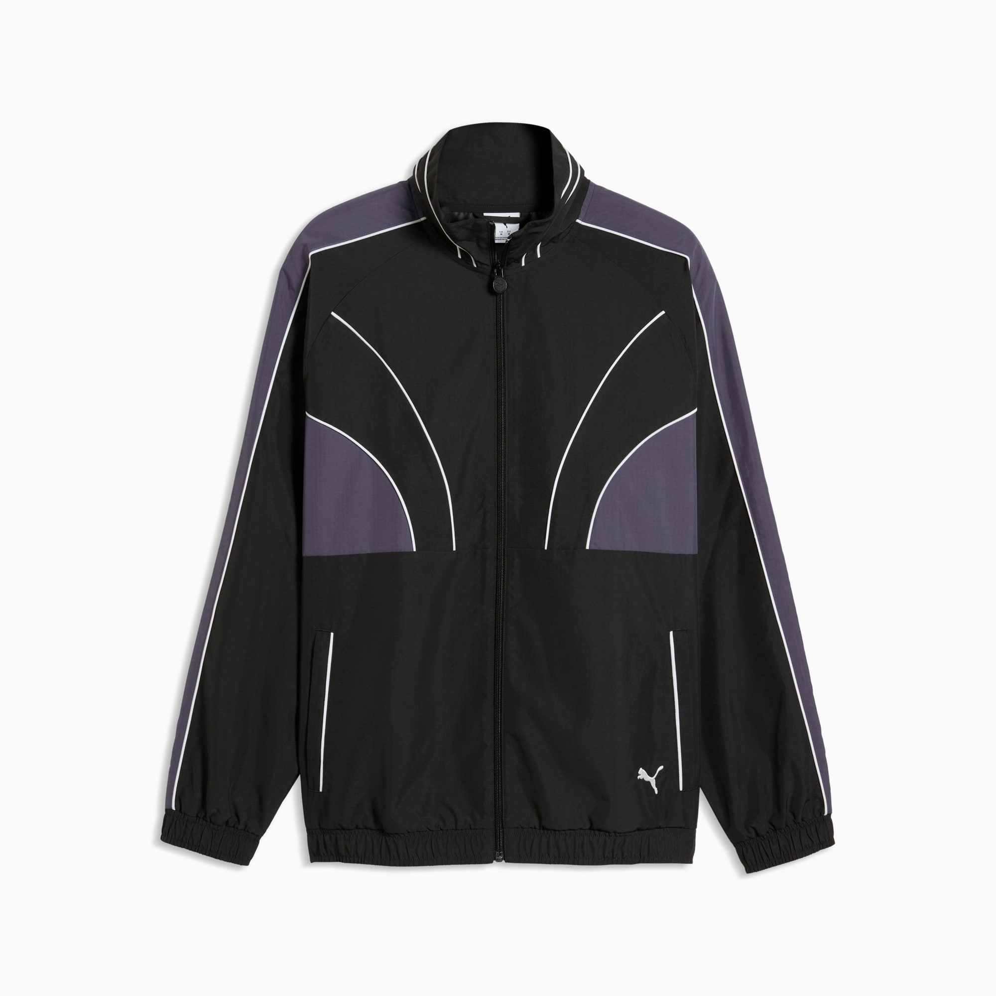 T7 Relaxed Gewebte Trainingsjacke Herren - PUMA Black