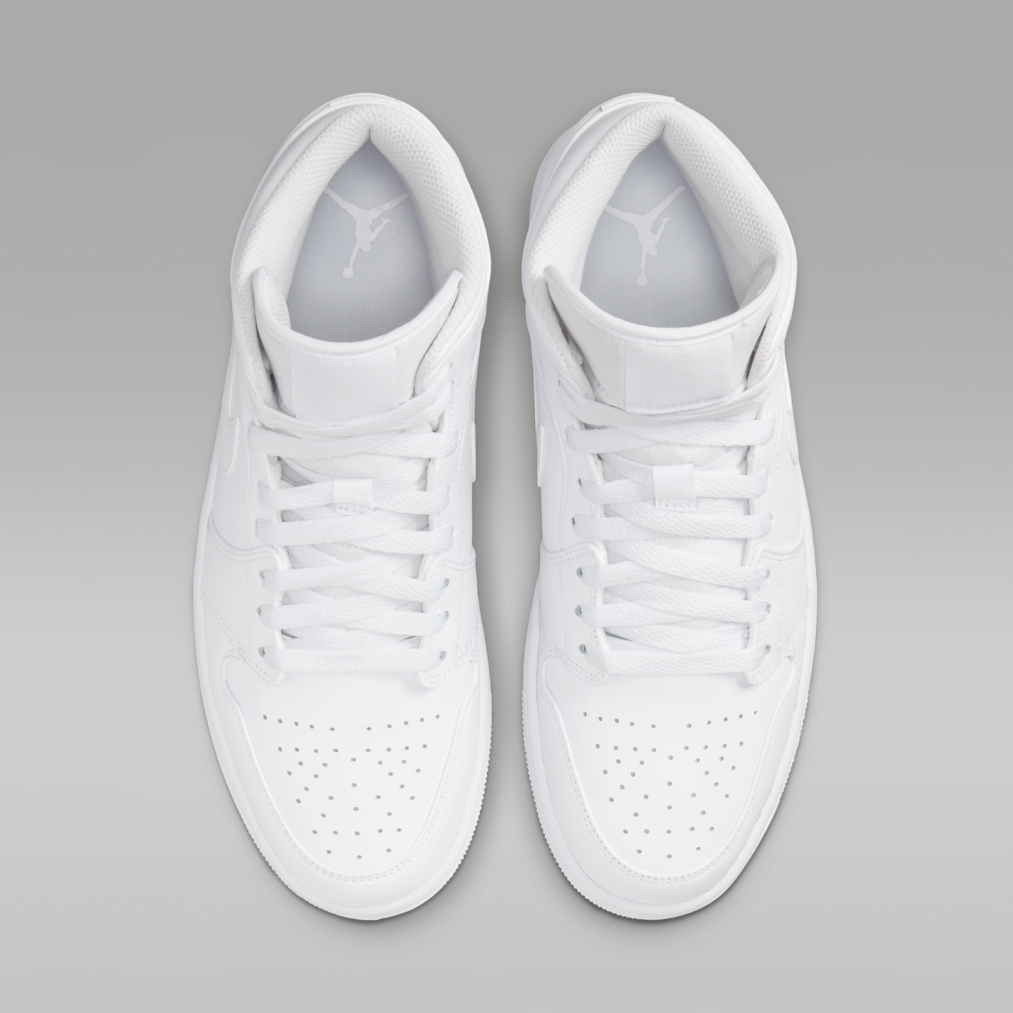 Air Jordan 1 Mid - Λευκό/Λευκό/Λευκό - 4