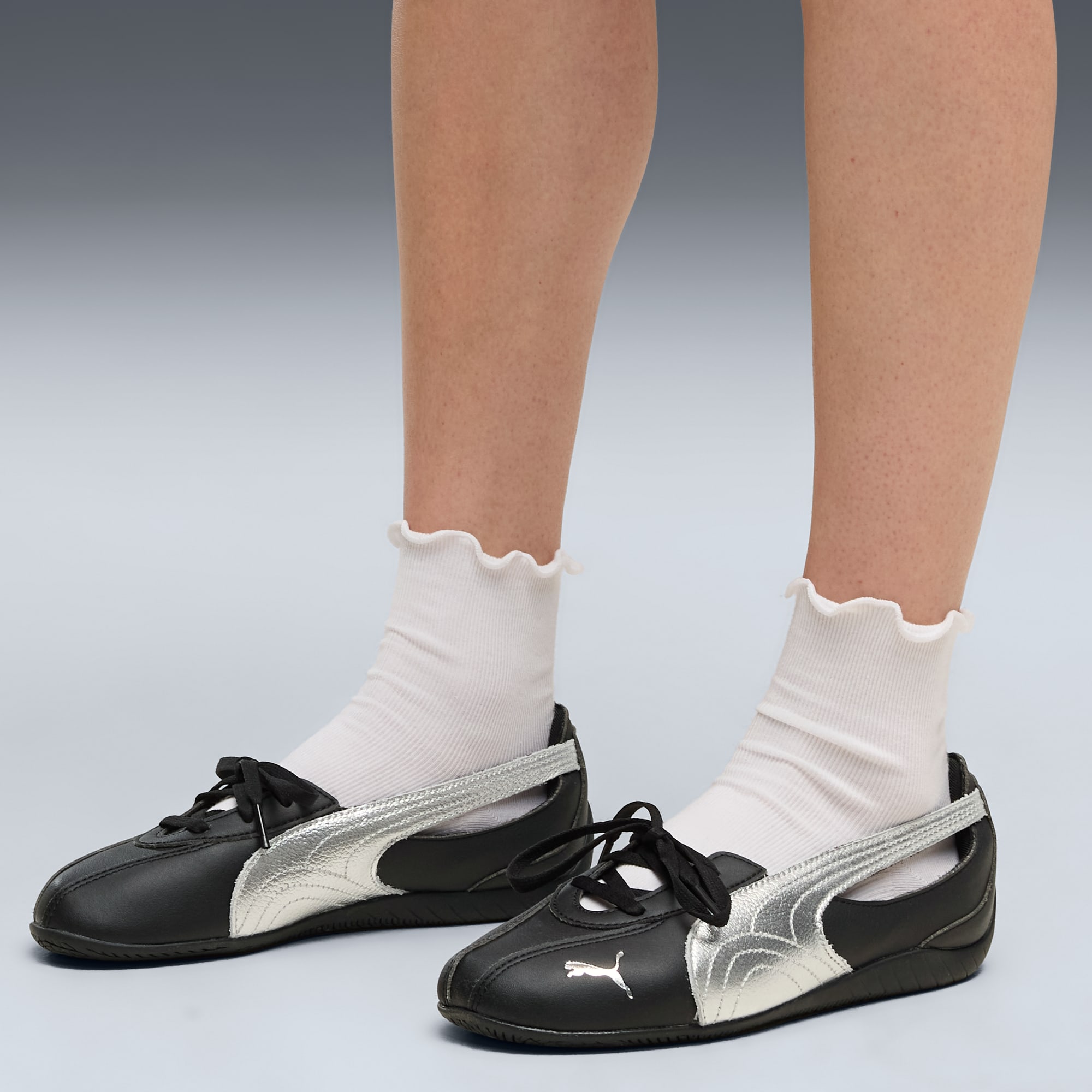Speedcat Ballet Nova Metallic Sneakers Damen - PUMA Black-PUMA Silver