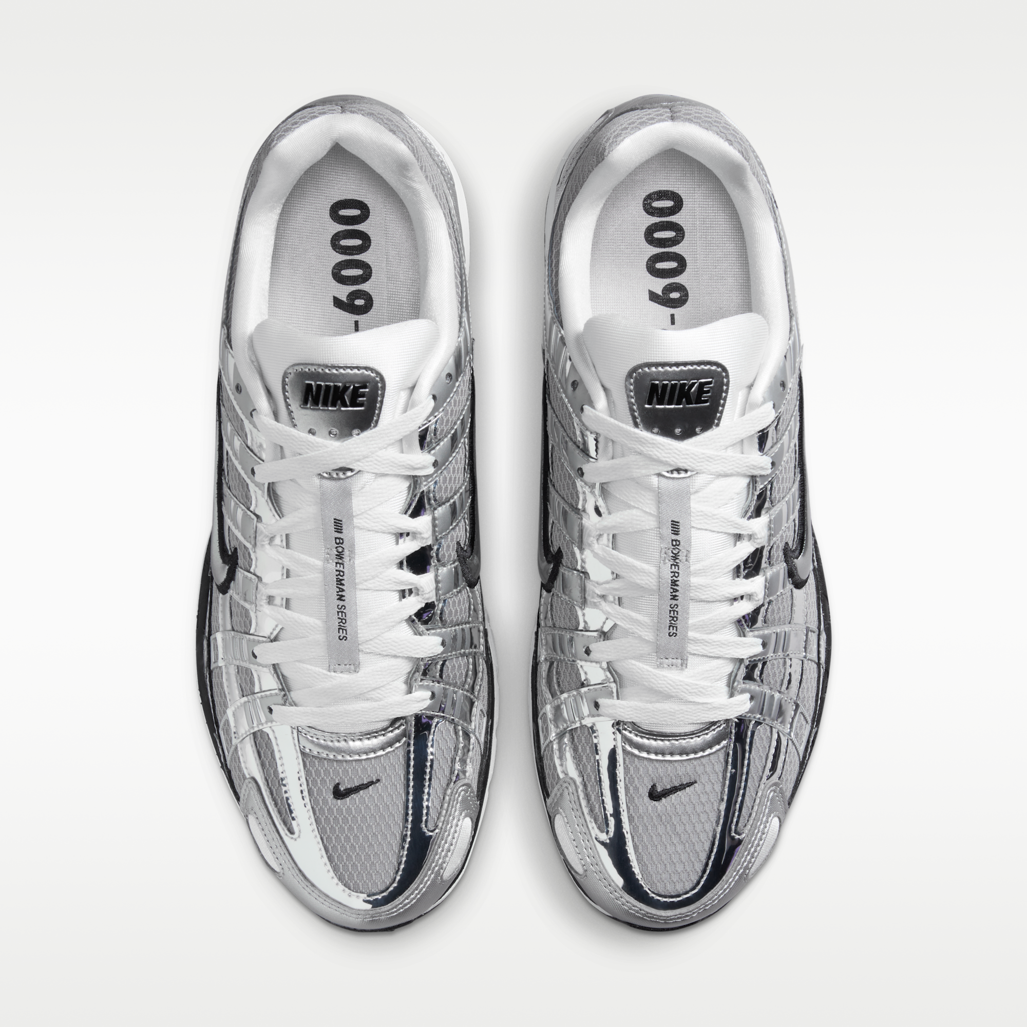 Nike P-6000 SE - Metallic Silver/Sail/Μαύρο/Metallic Silver - 4