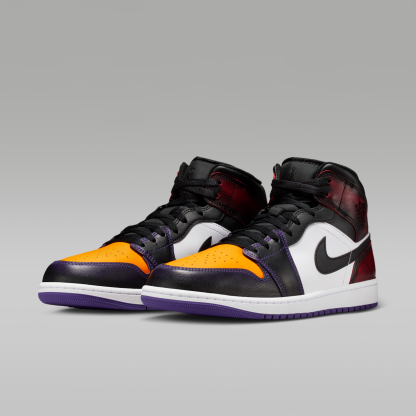 Air Jordan 1 Mid SE - True Red/Λευκό/Court Purple/Μαύρο - 5