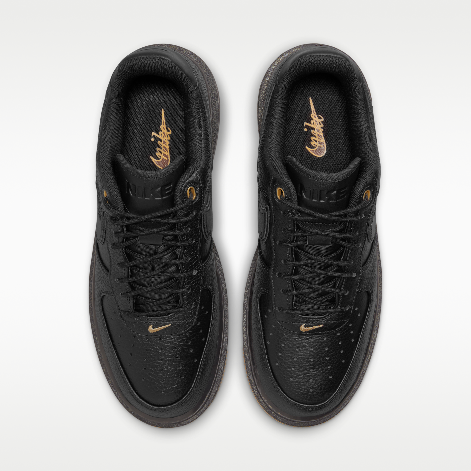 Nike Air Force 1 Luxe - Μαύρο/Bucktan/Gum Yellow/Μαύρο - 4
