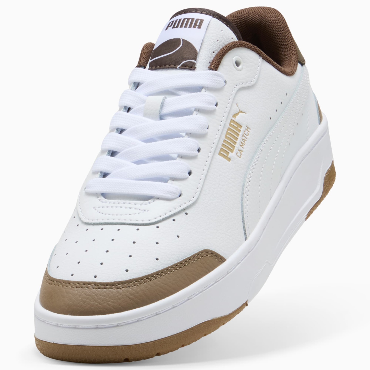 CA Match Sneakers - PUMA White-Totally Taupe
