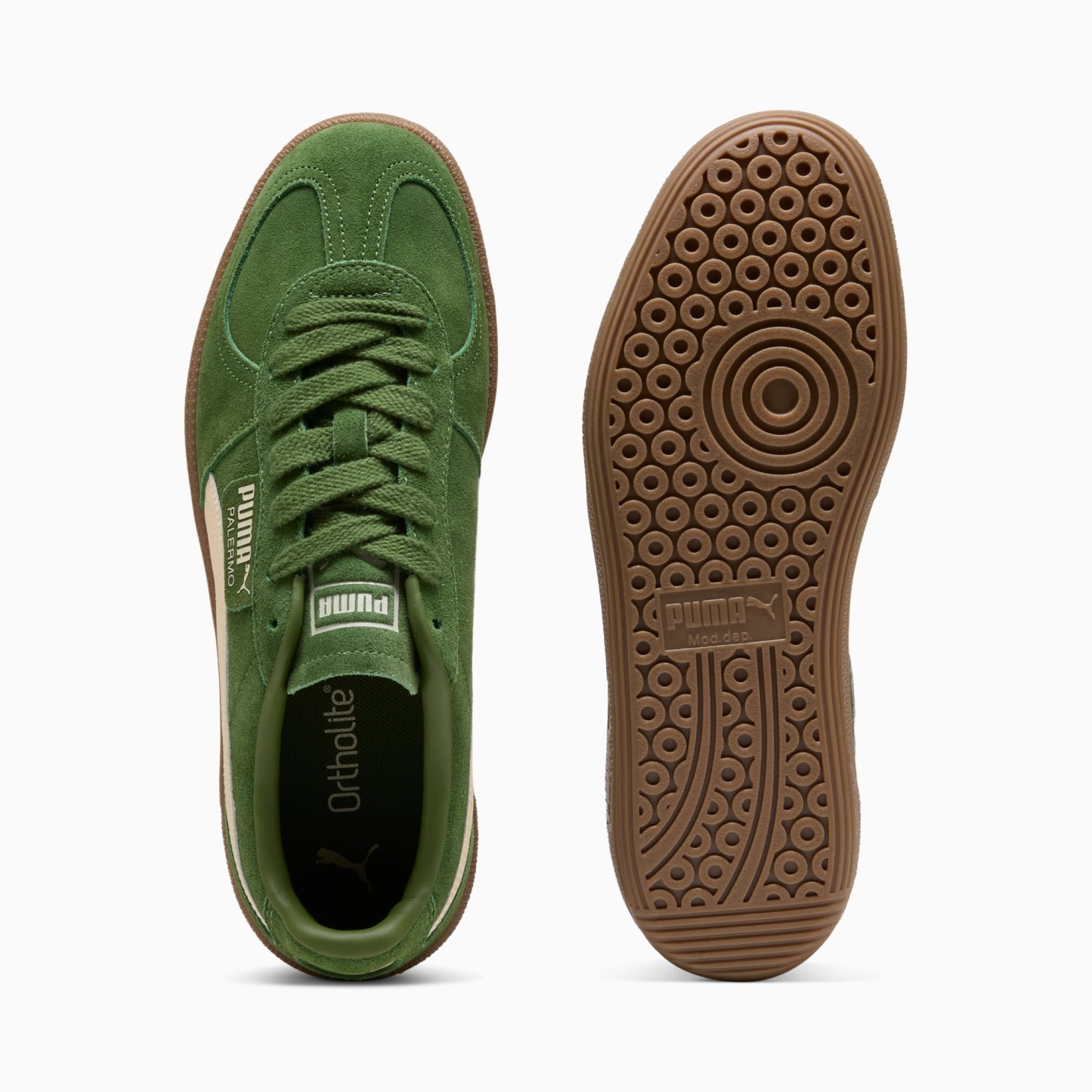 Palermo Sneakers Unisex - Earthy Green-Buttercream