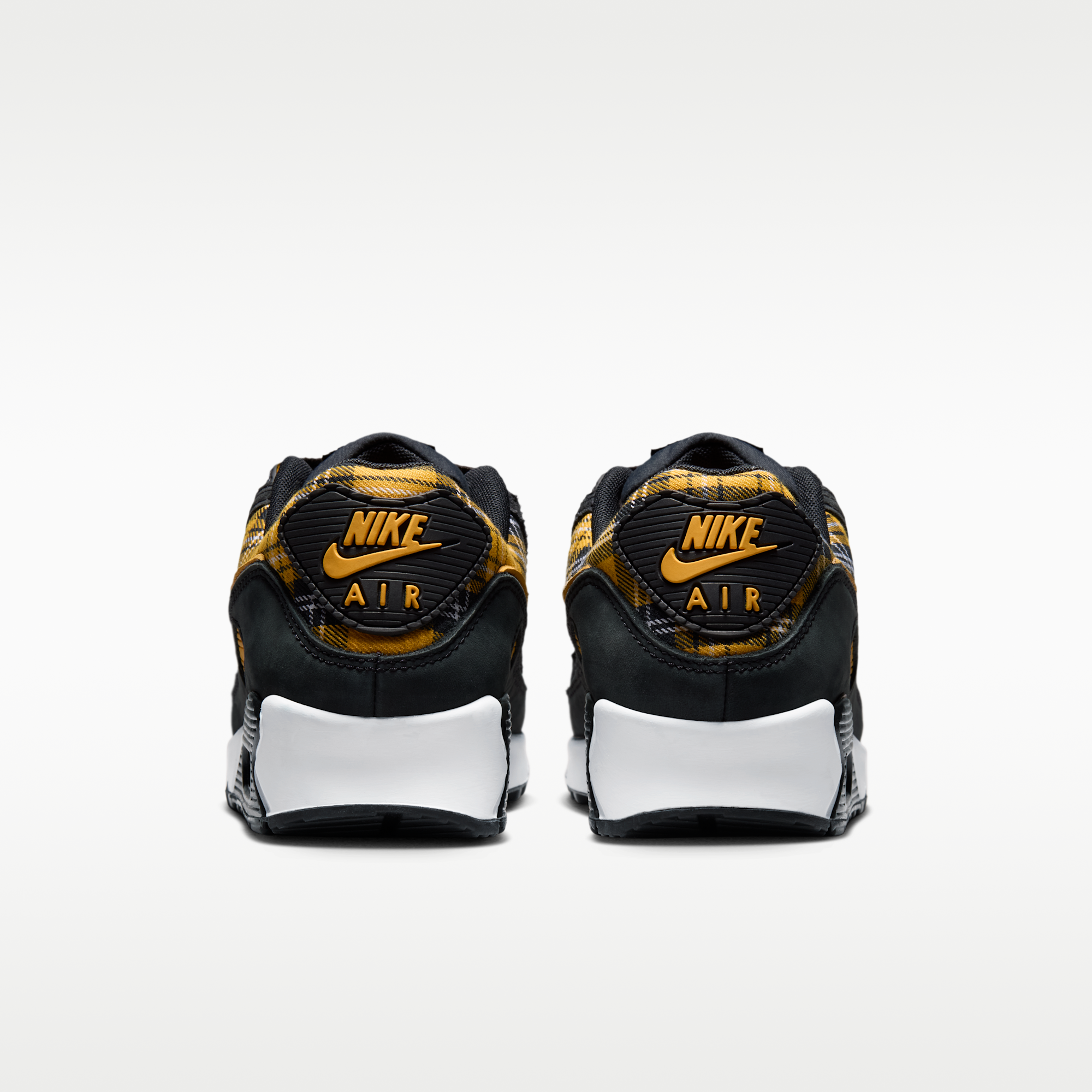 Nike Air Max 90 "Plaid" - Μαύρο/Λευκό/Yellow Ochre - 6