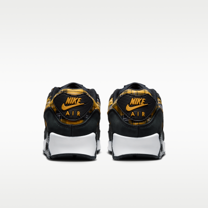 Nike Air Max 90 "Plaid" - Μαύρο/Λευκό/Yellow Ochre - 6
